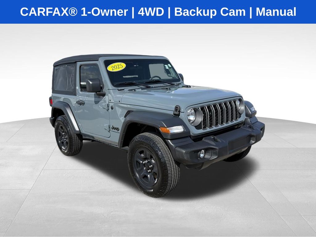 Anvil Clearcoat 2025 Jeep Wrangler Sport 2-Door 4WD SUV / Crossover Four-Wheel Drive 6-Speed Manual