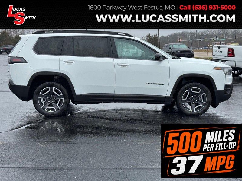 Bright White Clearcoat 2026 Jeep Cherokee Laredo 4WD SUV / Crossover Four-Wheel Drive Continuously Variable Transmission