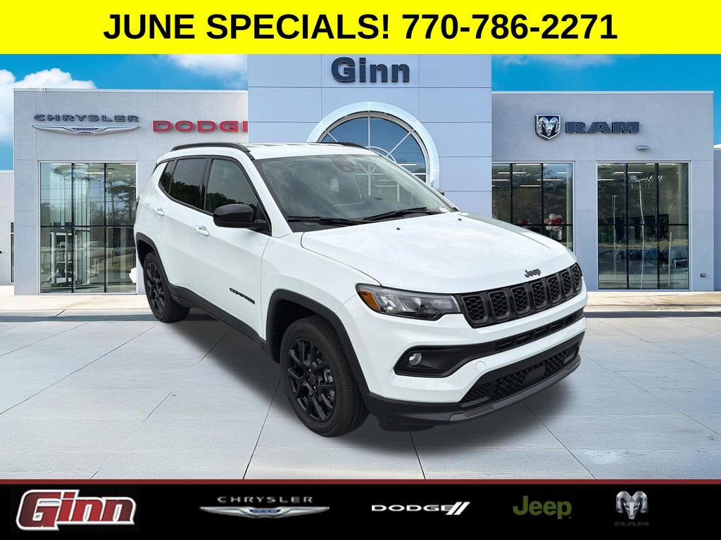 White 2026 Jeep Compass Latitude 4WD SUV / Crossover Four-Wheel Drive 8-Speed Automatic