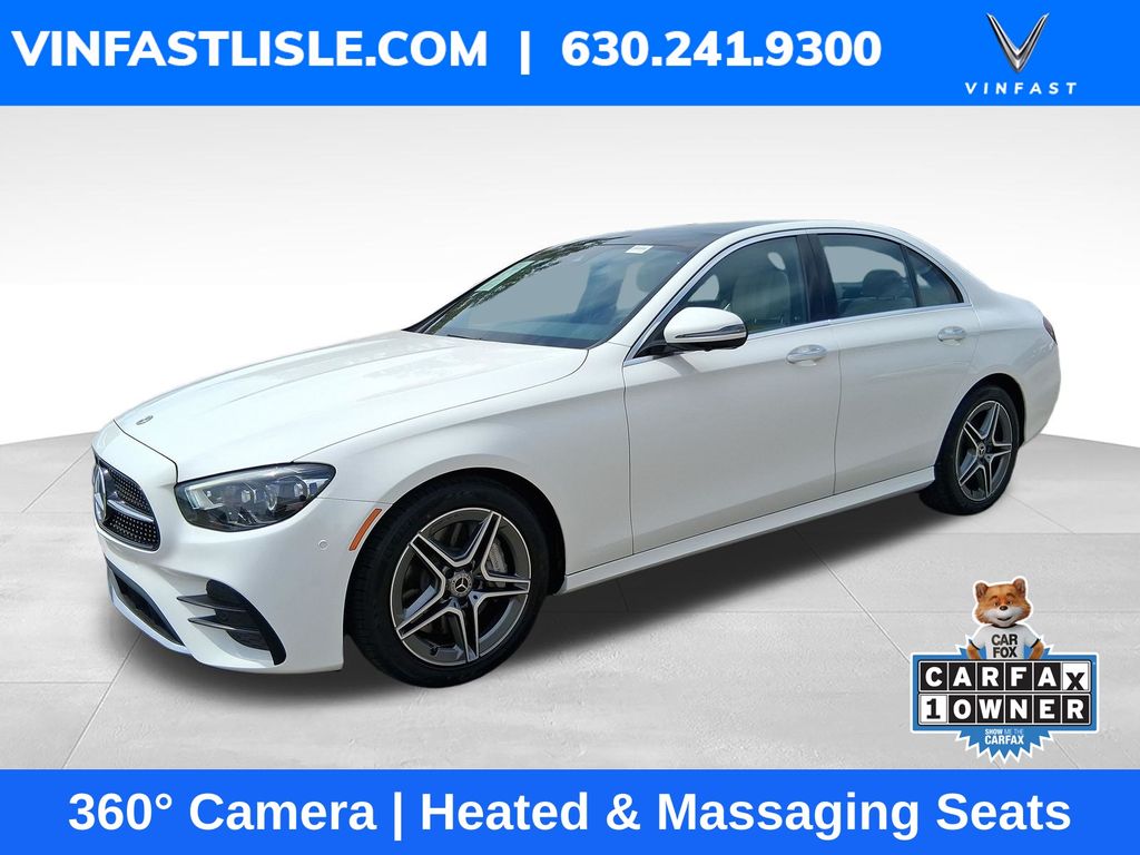 Polar White 2022 Mercedes-Benz E-Class Sedan Rear-Wheel Drive 9-Speed Automatic