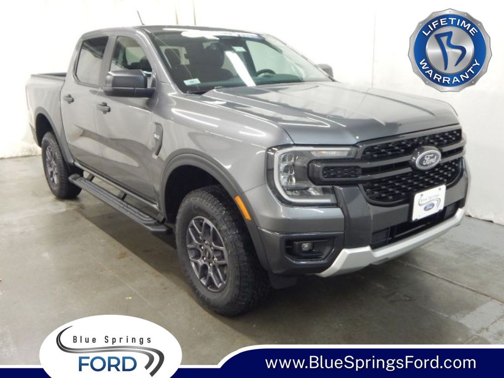 Carbonized Gray Metallic 2025 Ford Ranger XLT SuperCrew 4WD Pickup Truck Four-Wheel Drive Automatic