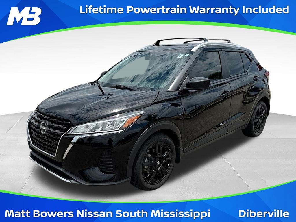 Super Black 2023 Nissan Kicks SUV / Crossover Front-Wheel Drive Continuously Variable Transmission