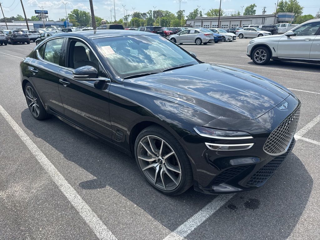 Black 2025 Genesis G70 2.5T Standard RWD Sedan Rear-Wheel Drive 8-Speed Automatic