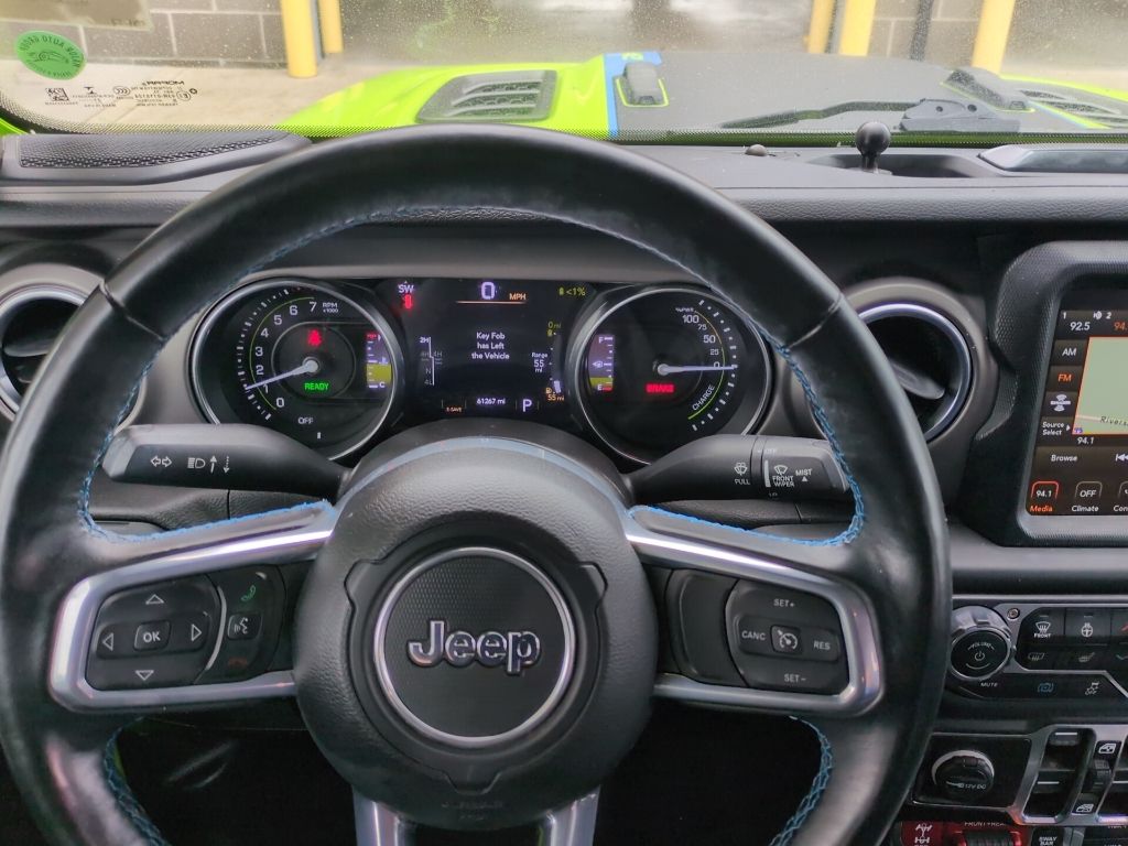Used 2021 Green Jeep Unlimited Rubicon 4xe image 12
