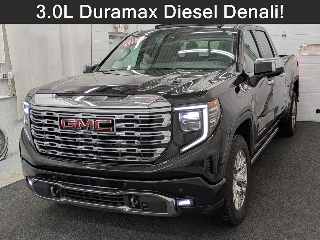 Onyx Black 2024 GMC Sierra 1500 Denali Crew Cab 4WD Pickup Truck Four-Wheel Drive Automatic