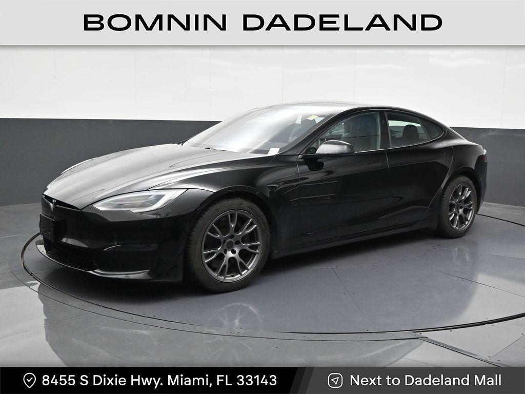 Black 2022 Tesla Model S AWD Sedan All-Wheel Drive 1-Speed Automatic