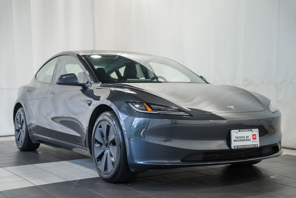 Gray 2025 Tesla Model 3 Sedan Rear-Wheel Drive 1-Speed Automatic