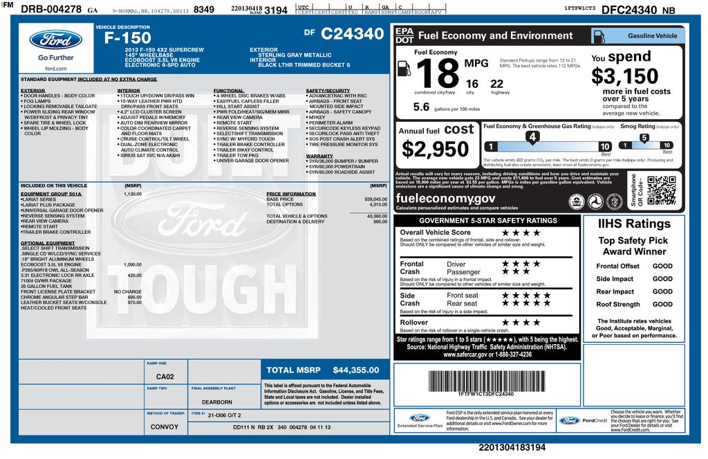 Used 2013 Gray Ford Lariat image 2