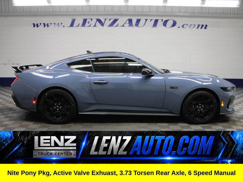 Vapor Blue Metallic 2025 Ford Mustang Coupe Rear-Wheel Drive 6-Speed Manual
