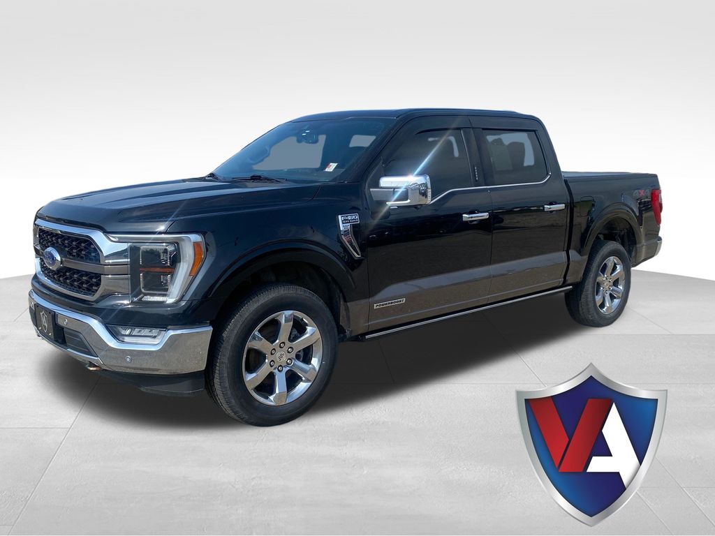 Agate Black Metallic 2022 Ford F-150 King Ranch SuperCrew 4WD Pickup Truck Four-Wheel Drive Automatic