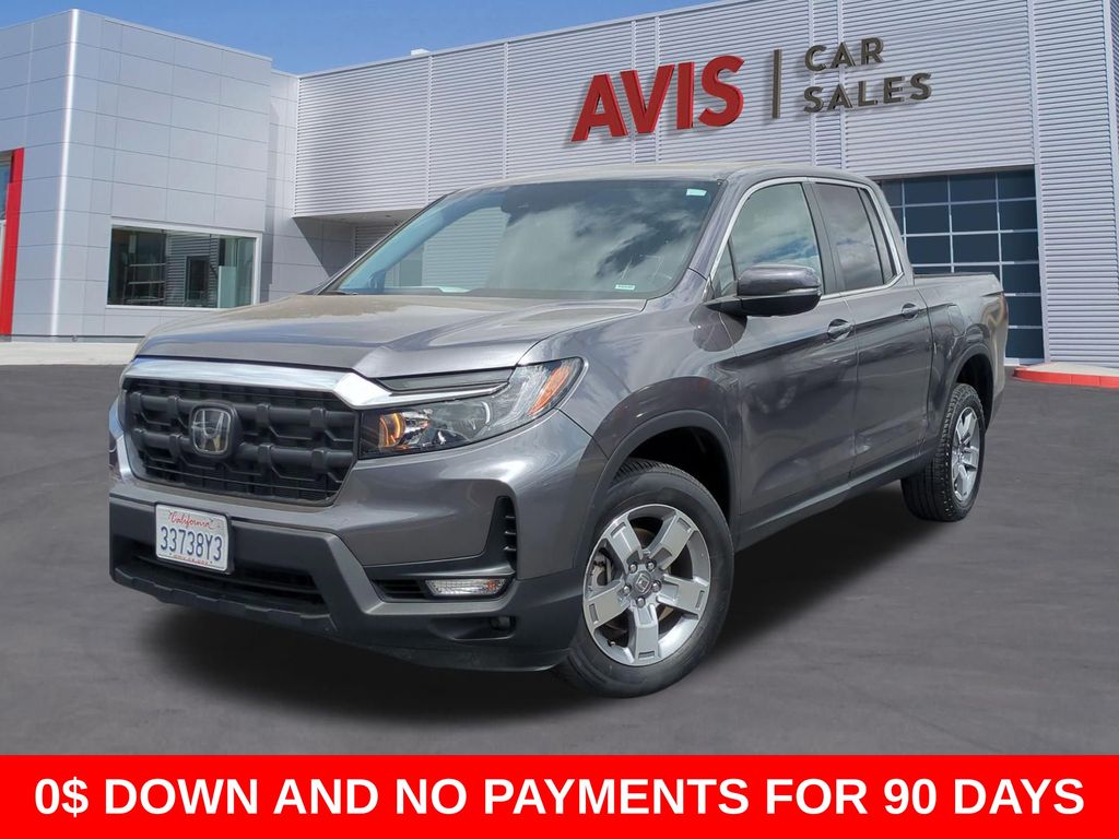 Gray 2025 Honda Ridgeline RTL AWD Pickup Truck All-Wheel Drive 9-Speed Automatic
