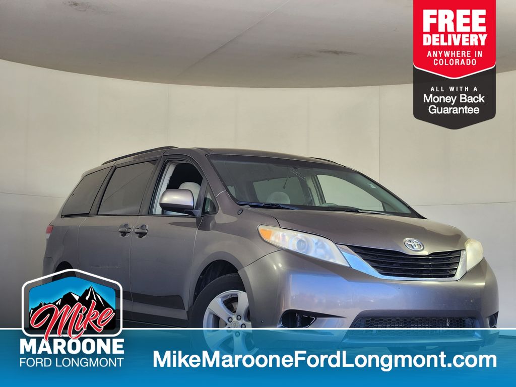 Predawn Gray Mica 2011 Toyota Sienna Minivan Front-Wheel Drive 6-Speed Automatic Overdrive