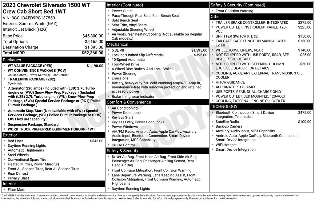 Certified Used 2023 White Chevrolet WT image 5