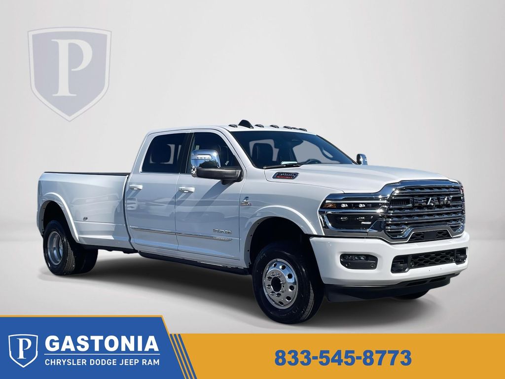 Bright White Clearcoat 2026 RAM 3500 Pickup Truck Four-Wheel Drive 8-Speed Automatic