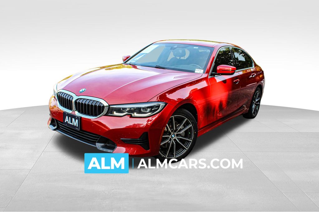 Melbourne Red Metallic 2022 BMW 3 Series Sedan All-Wheel Drive 8-Speed Automatic