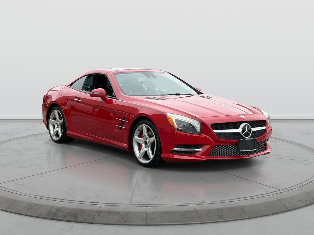 Mars Red 2013 Mercedes-Benz SL-Class SL 550 Convertible Rear-Wheel Drive 7-Speed Automatic