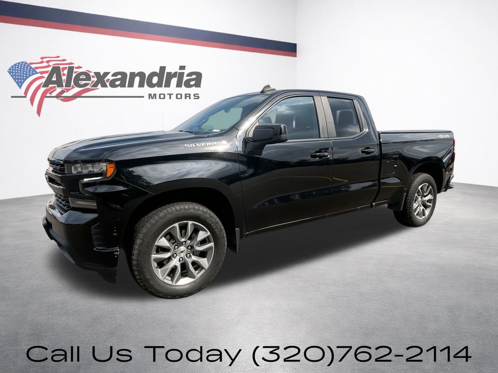 Black 2021 Chevrolet Silverado 1500 RST Double Cab 4WD Pickup Truck Four-Wheel Drive 8-Speed Automatic