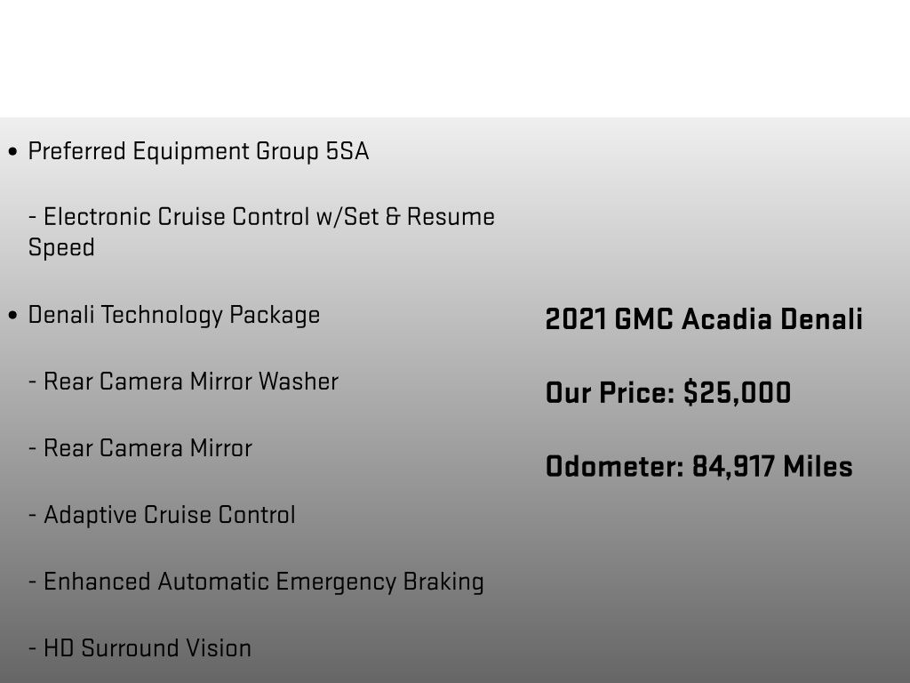 2021 GMC Acadia Denali Red at Carlisle Cadillac Buick GMC