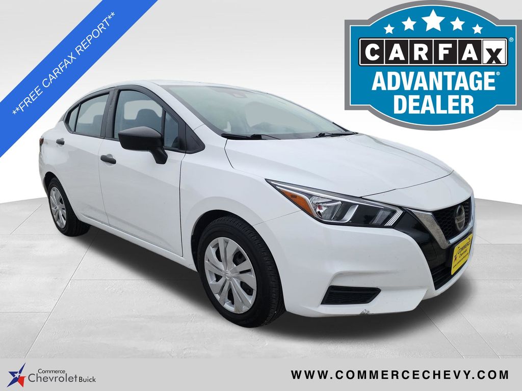 White (Fresh Powder) 2022 Nissan Versa Sedan Front-Wheel Drive Continuously Variable Transmission