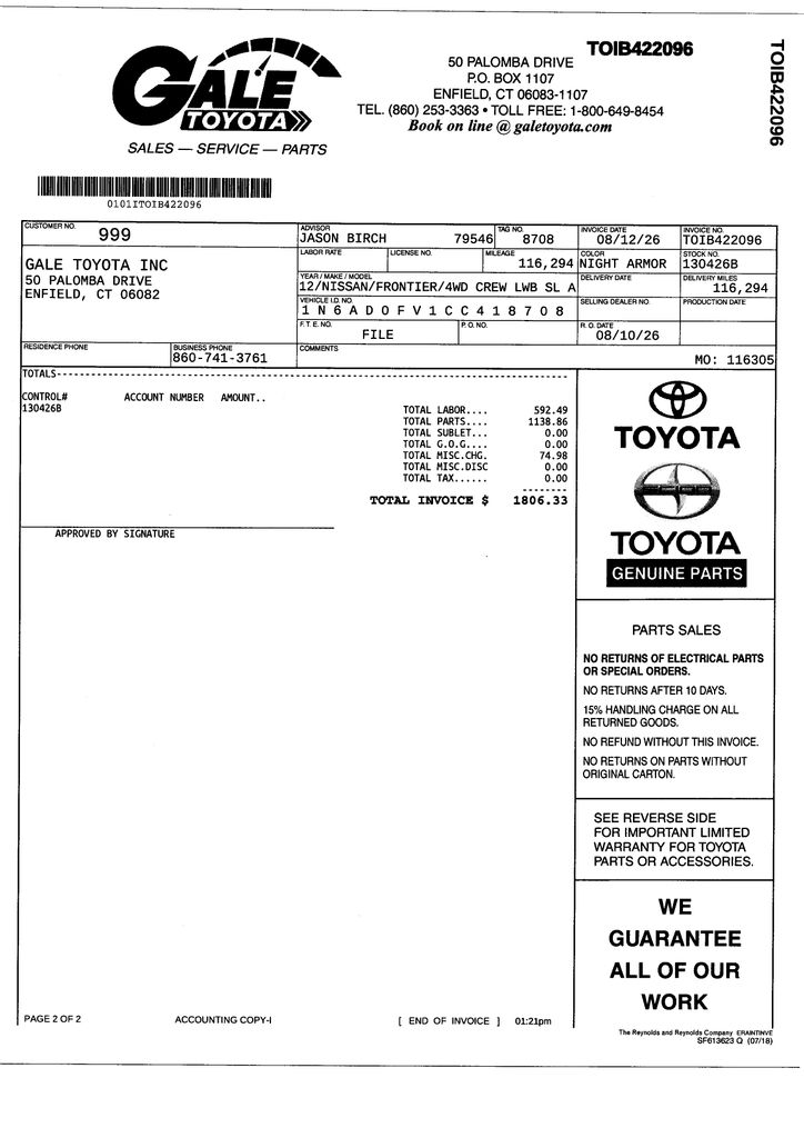 Used 2012 Nissan Frontier Truck