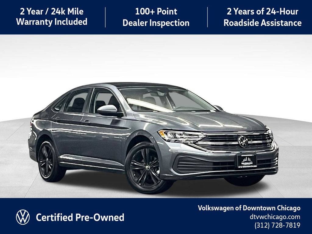 Platinum Gray Metallic 2023 Volkswagen Jetta Sedan Front-Wheel Drive 8-Speed Automatic