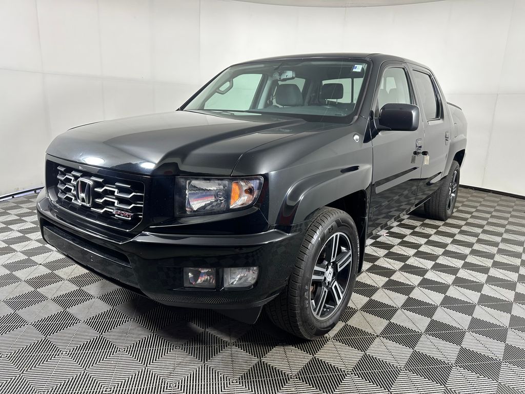 Black 2014 Honda Ridgeline Sport Pickup Truck Four-Wheel Drive 5-Speed Automatic