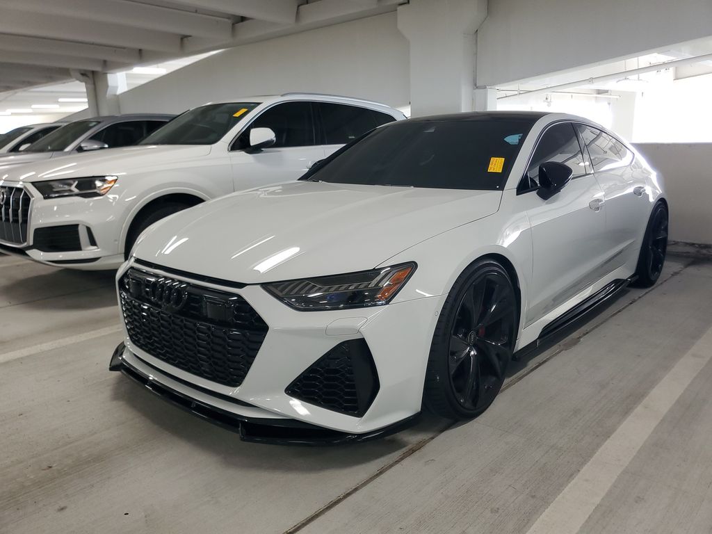 Glacier White 2023 Audi RS 7 Sedan All-Wheel Drive 8-Speed Automatic
