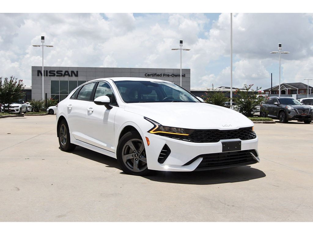 2023 Kia K5 LXS White at DeMontrond Auto Country