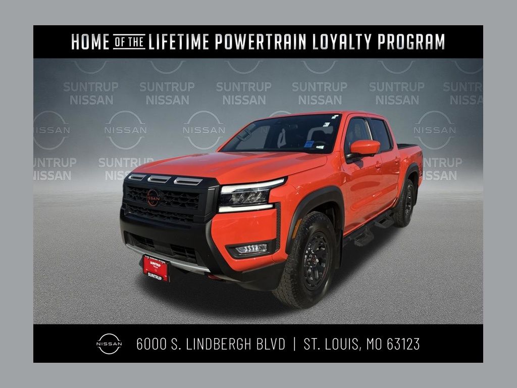 Afterburn Orange 2025 Nissan Frontier PRO-X Crew Cab RWD Pickup Truck 4X2 9-Speed Automatic Overdrive