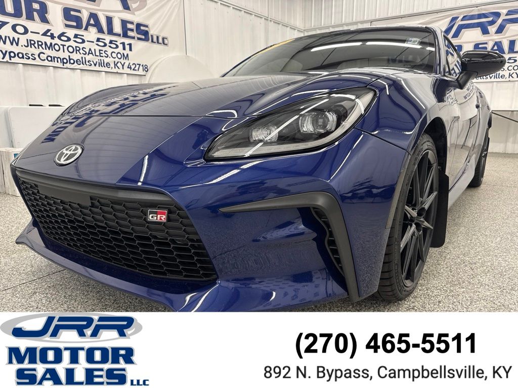 Blue 2022 Toyota GR86 Premium RWD Coupe Rear-Wheel Drive 6-Speed Manual