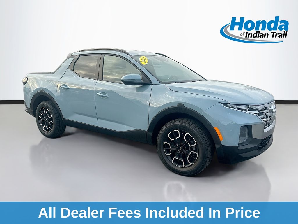 Blue / Stone 2022 Hyundai Santa Cruz SEL Premium Crew Cab AWD Pickup Truck All-Wheel Drive Automatic