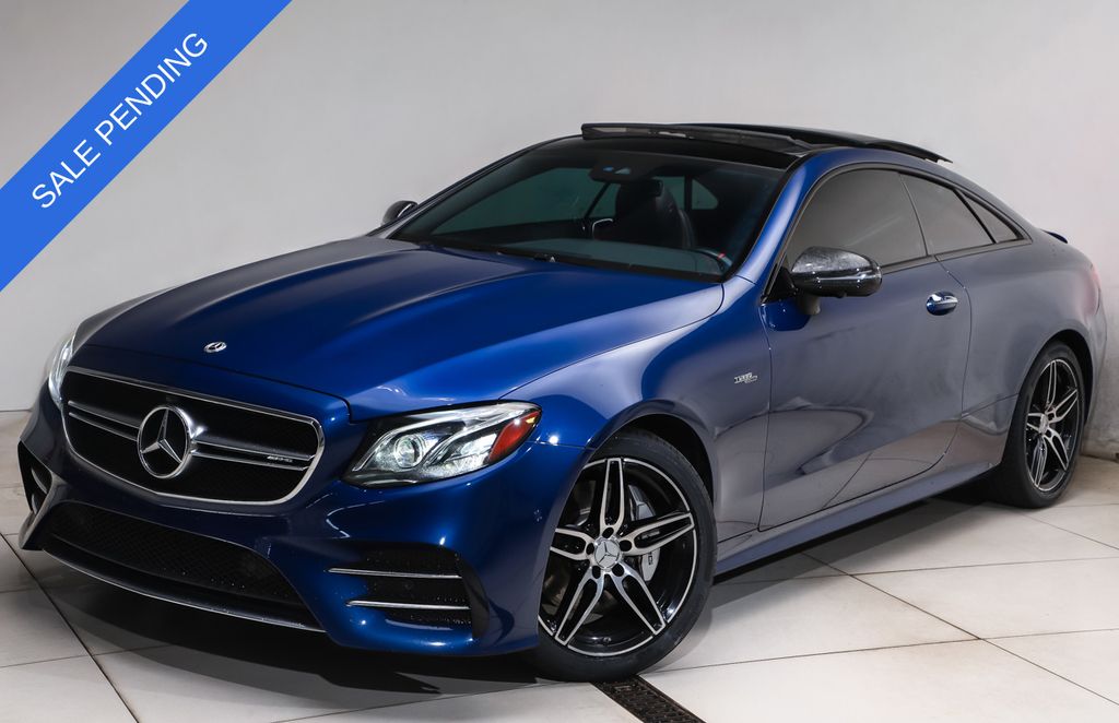 Brilliant Blue Metallic 2020 Mercedes-Benz E-Class Coupe All-Wheel Drive 9-Speed Automatic