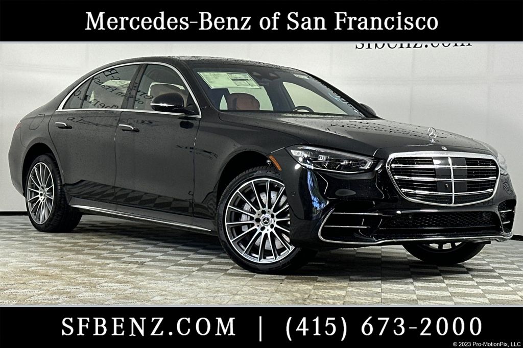 Obsidian Black Metallic 2026 Mercedes-Benz S-Class S 580 4MATIC Sedan All-Wheel Drive 9-Speed Automatic