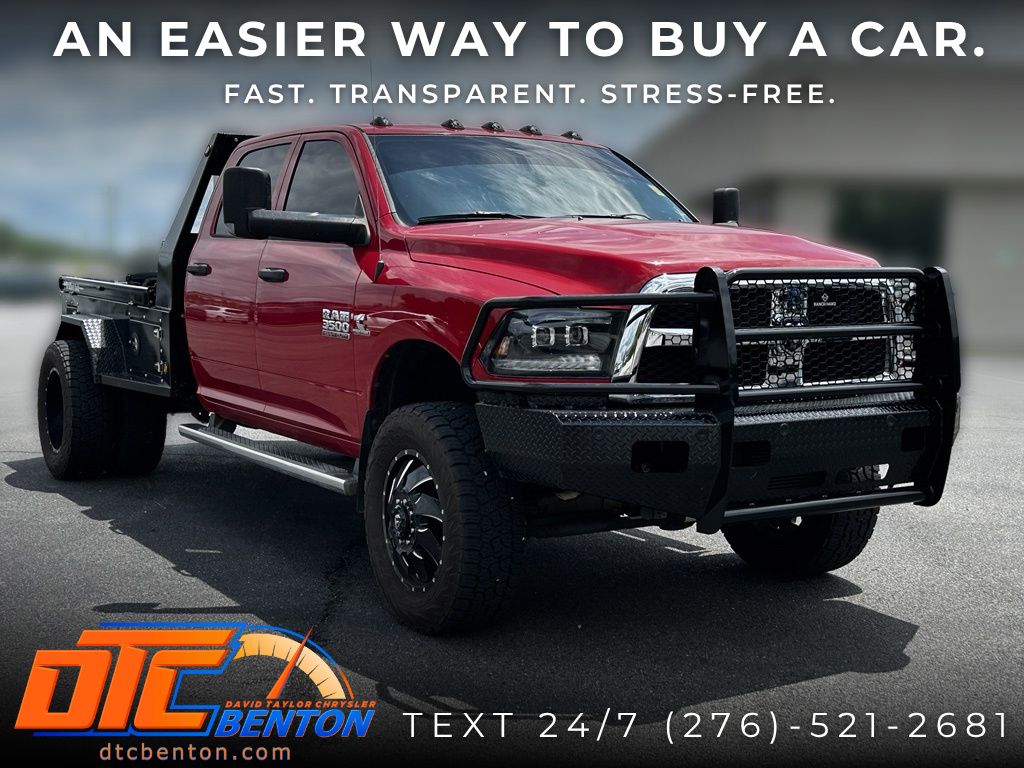 Flame Red Clearcoat 2014 RAM 3500 Pickup Truck Four-Wheel Drive 6-Speed Manual