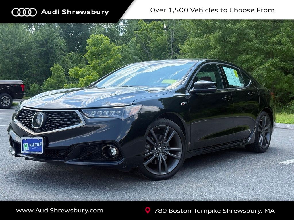 Black 2019 Acura TLX Sedan All-Wheel Drive 9-Speed Automatic