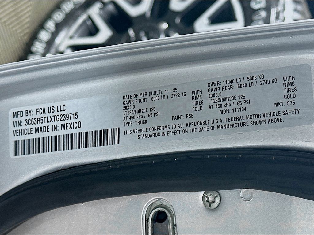 New 2026 Silver Ram Limited 14in image 19