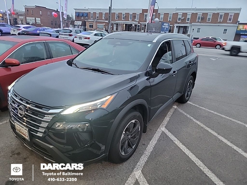 Super Black 2025 Nissan Rogue SV AWD SUV / Crossover All-Wheel Drive Continuously Variable Transmission