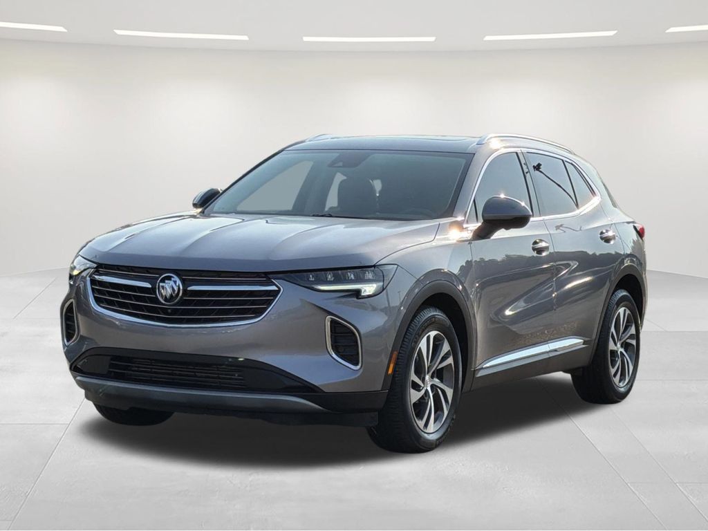 Satin Steel Gray Metallic 2021 Buick Envision SUV / Crossover Front-Wheel Drive 9-Speed Automatic