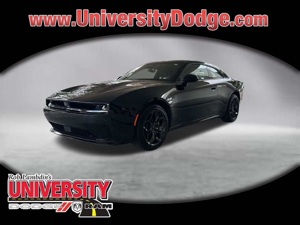 Diamond Black 2025 Dodge Charger Daytona Coupe All-Wheel Drive 1-Speed Automatic