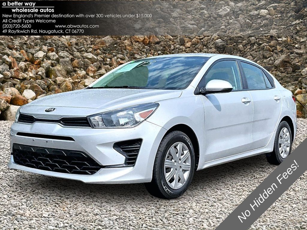 Silky Silver 2021 Kia Rio Sedan Front-Wheel Drive Continuously Variable Transmission