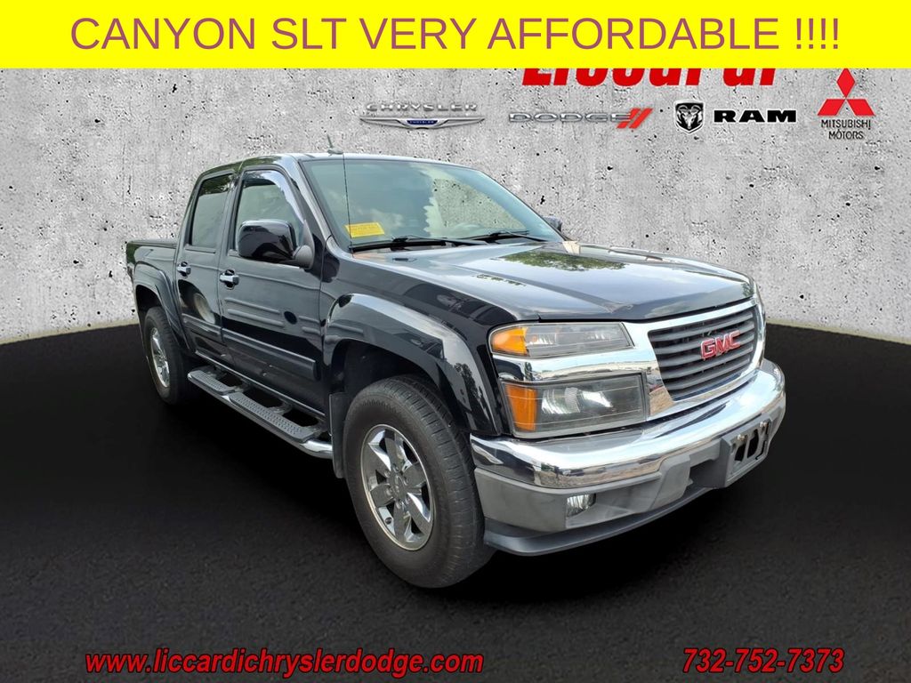 Onyx Black 2012 GMC Canyon Pickup Truck Four-Wheel Drive 4-Speed Automatic Overdrive
