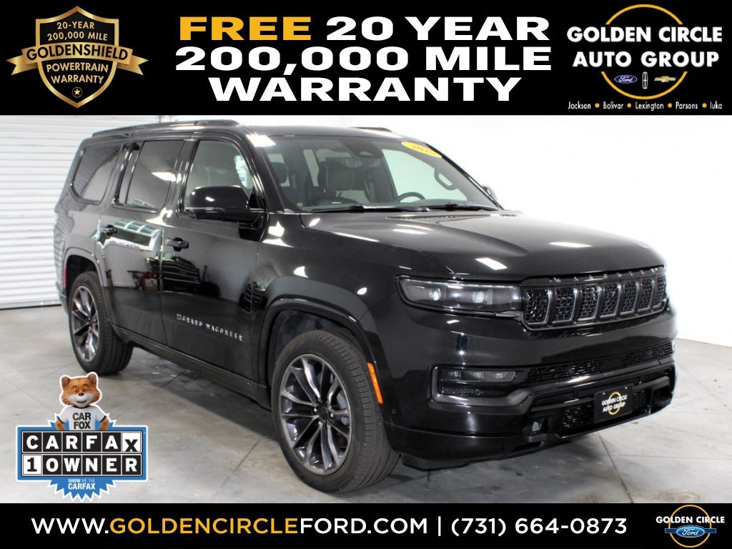 Diamond Black Crystal Pearlcoat 2025 Jeep Grand Wagoneer SUV / Crossover Four-Wheel Drive 8-Speed Automatic