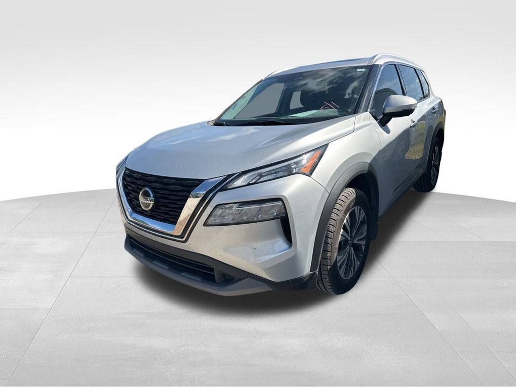 2021 Brilliant Silver Metallic Nissan Rogue SV FWD SUV