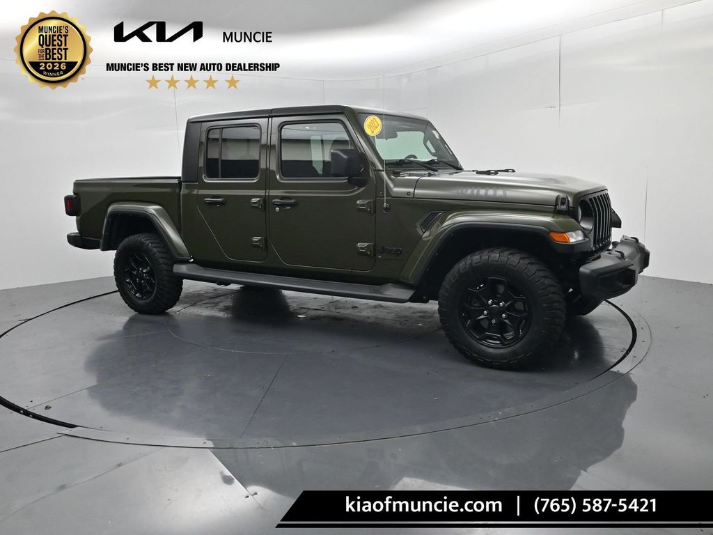 Sarge Green Clearcoat 2021 Jeep Gladiator Pickup Truck Four-Wheel Drive 8-Speed Automatic