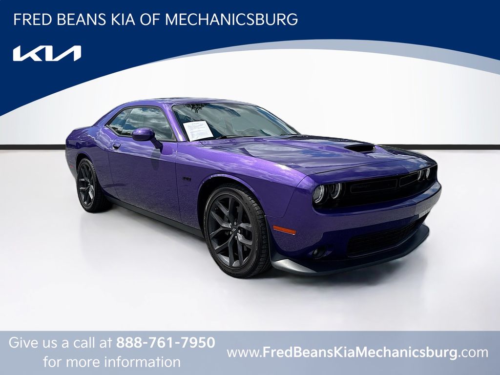 Purple (Plum Crazy Pearlcoat) 2023 Dodge Challenger Coupe Rear-Wheel Drive 6-Speed Manual