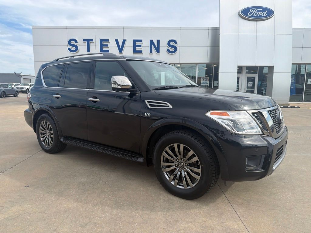Super Black 2019 Nissan Armada SUV / Crossover Four-Wheel Drive 7-Speed Automatic