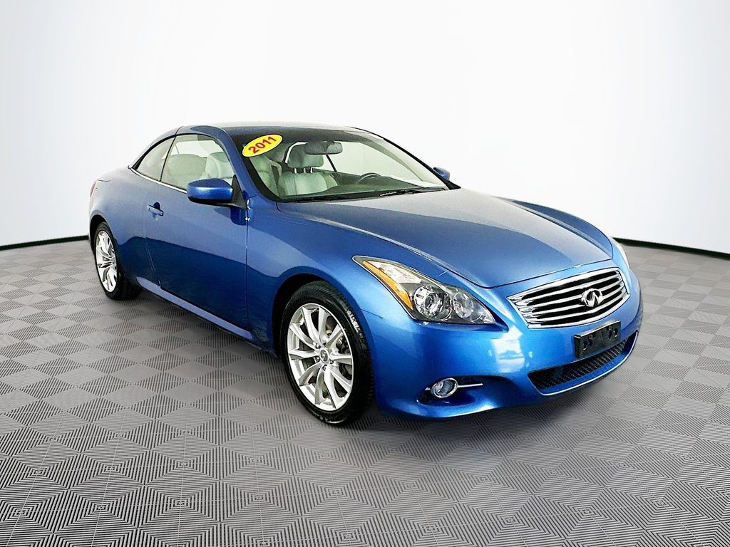 Blue 2011 INFINITI G37 Convertible Rear-Wheel Drive 7-Speed Automatic