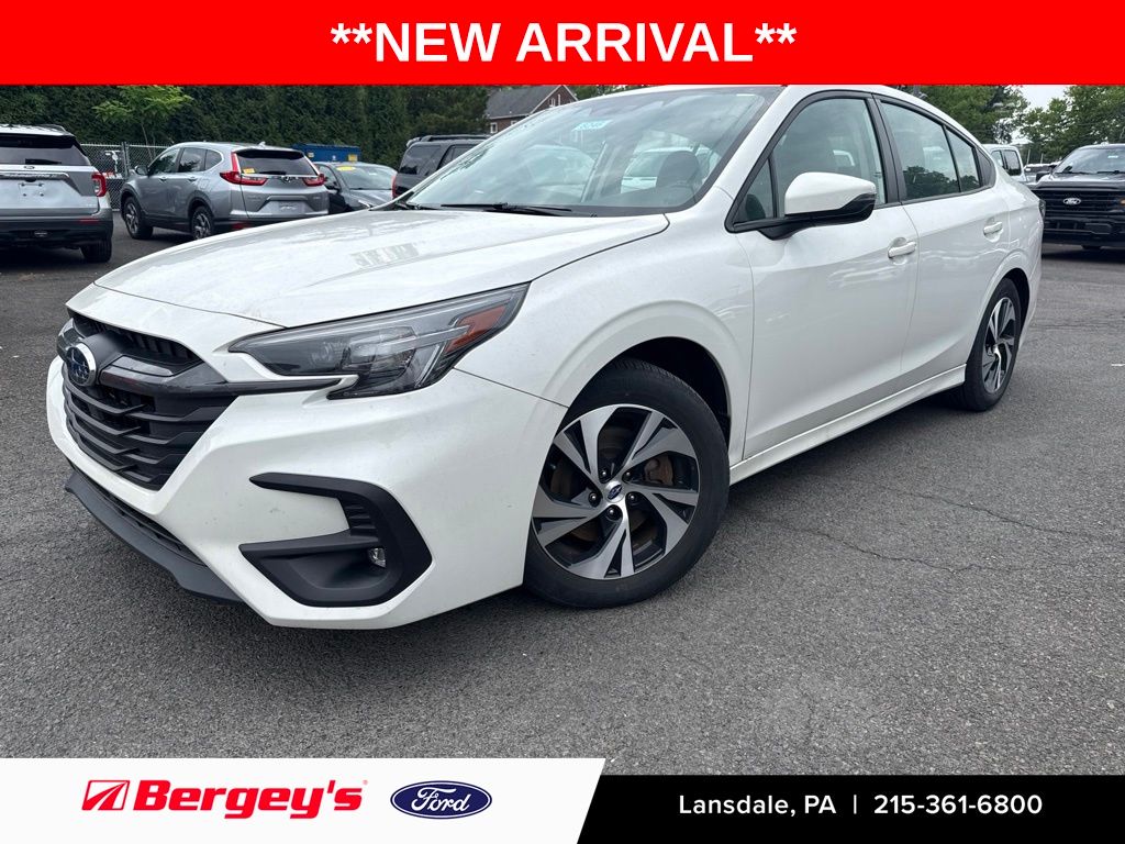 Crystal White Pearl 2024 Subaru Legacy Sedan All-Wheel Drive Continuously Variable Transmission