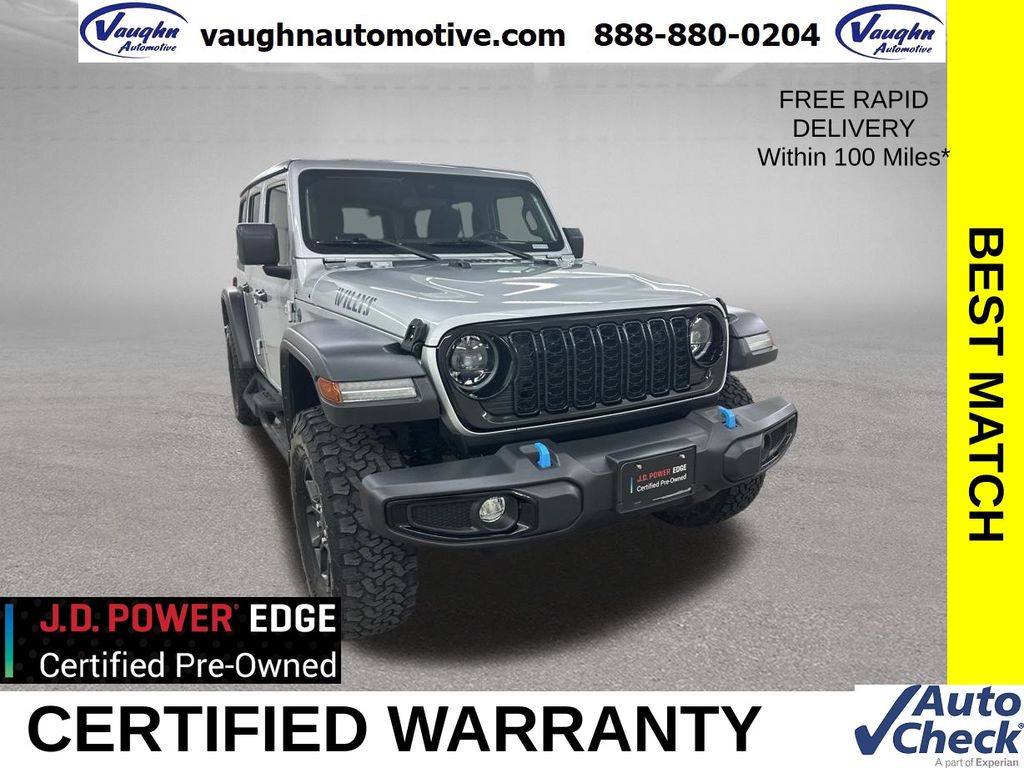 Silver Zynith Clearcoat 2024 Jeep Wrangler 4xe SUV / Crossover Four-Wheel Drive 8-Speed Automatic