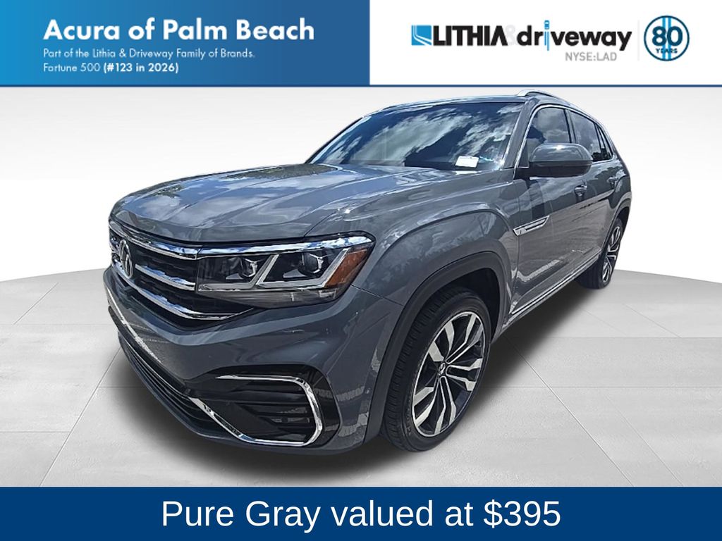 Gray 2021 Volkswagen Atlas Cross Sport SUV / Crossover All-Wheel Drive 8-Speed Automatic